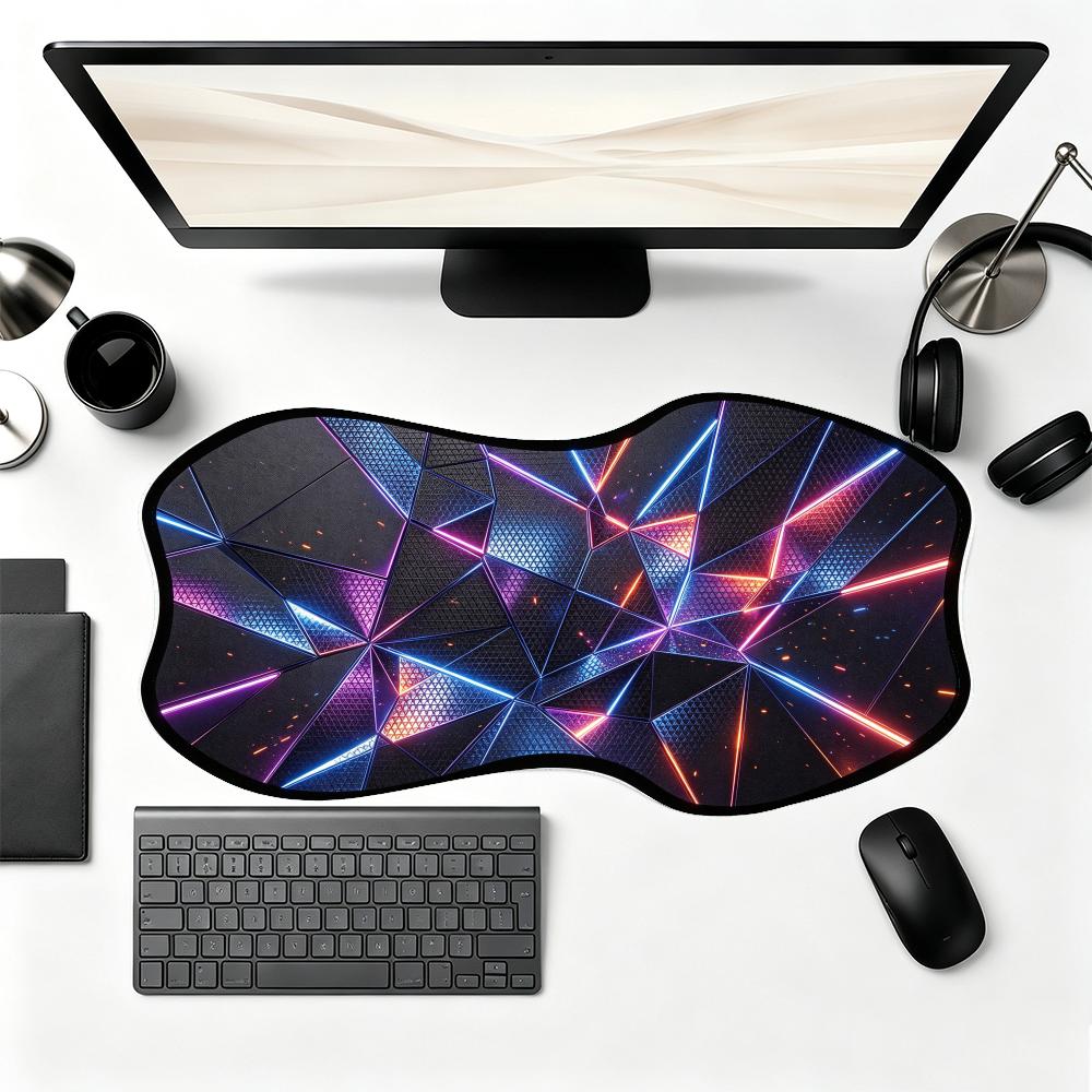 The Office Tech - Games Playmat Blue Cyber Spiral Tech