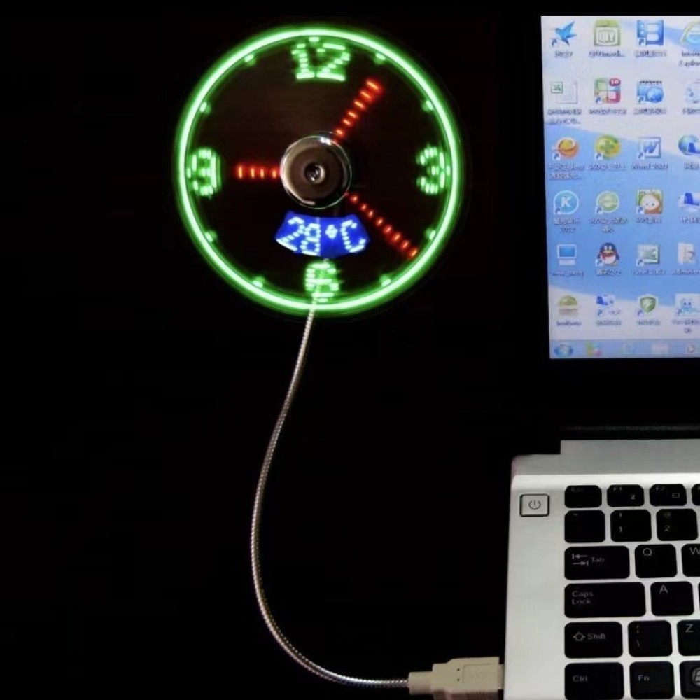 Gepersonaliseerde USB LED-klok - Office Tech Gifts recensie en prijs