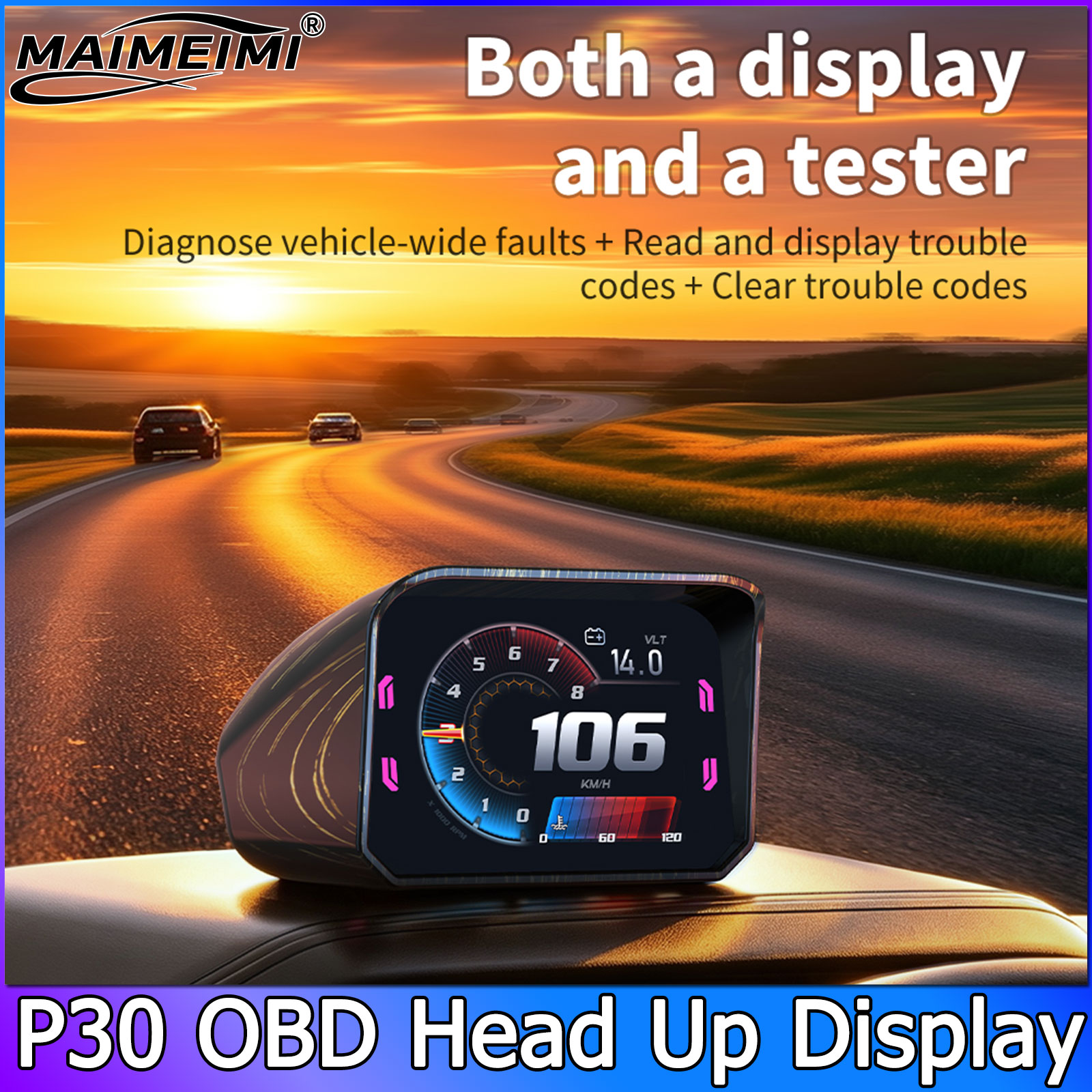 P30 Snelheidsmeter RPM-meter H - Pc Security Lock recensie en prijs
